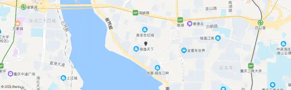 重庆骏逸天下_公交站地图_重庆公交_妙搜公交查询2025