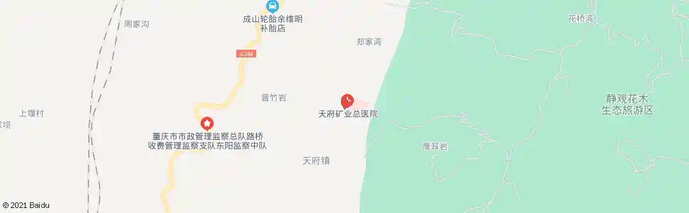 重庆天府煤矿医院_公交站地图_重庆公交_妙搜公交查询2025