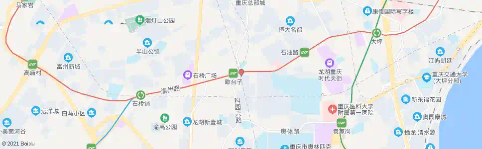 重庆行政学校_公交站地图_重庆公交_妙搜公交查询2025