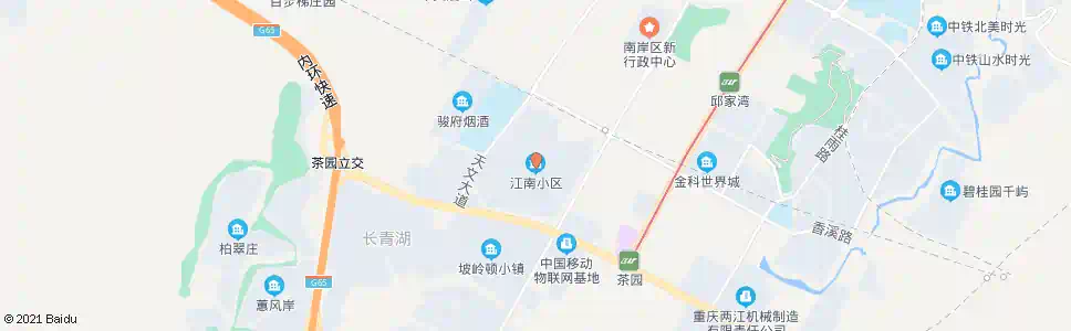 重庆江南小区_公交站地图_重庆公交_妙搜公交查询2025