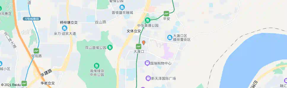 重庆大渡口轨道站(阳光花园)_公交站地图_重庆公交_妙搜公交查询2025