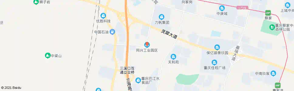 重庆同兴工业园区西_公交站地图_重庆公交_妙搜公交查询2025