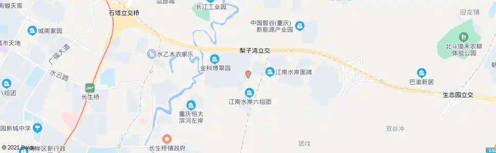 重庆江南水岸公租房_公交站地图_重庆公交_妙搜公交查询2025