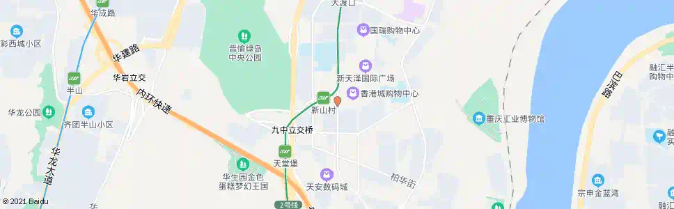 重庆香港城_公交站地图_重庆公交_妙搜公交查询2025
