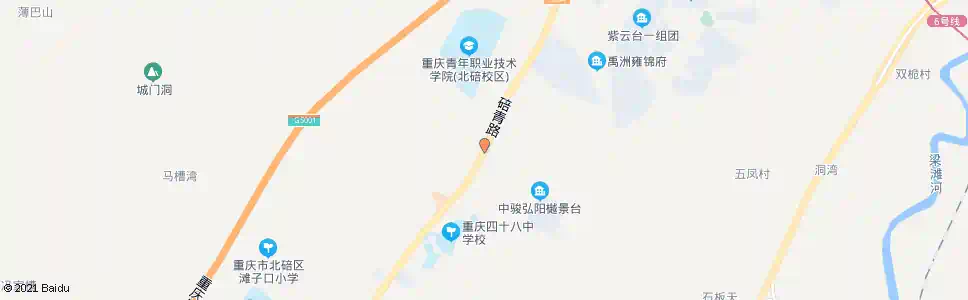 重庆曹家坝_公交站地图_重庆公交_妙搜公交查询2025