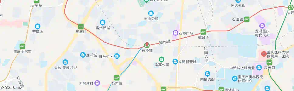 重庆石桥铺站_公交站地图_重庆公交_妙搜公交查询2025