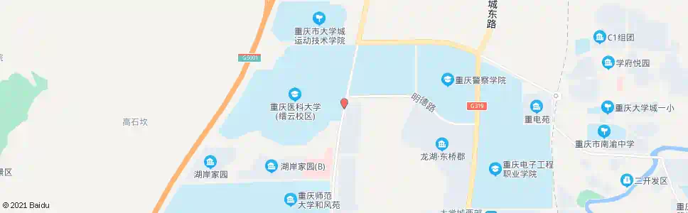 重庆大学城医大_公交站地图_重庆公交_妙搜公交查询2025