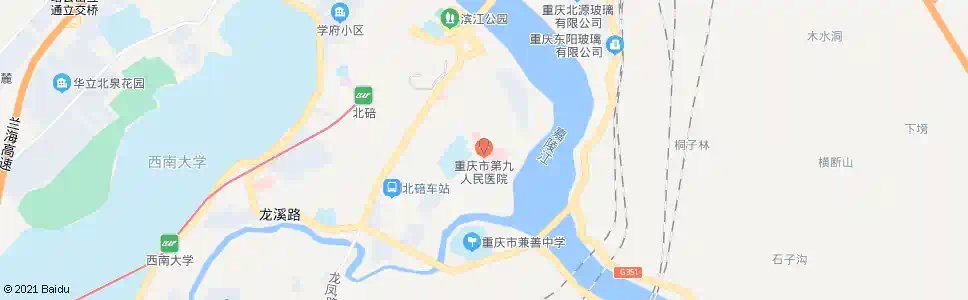 重庆九人民医院_公交站地图_重庆公交_妙搜公交查询2025
