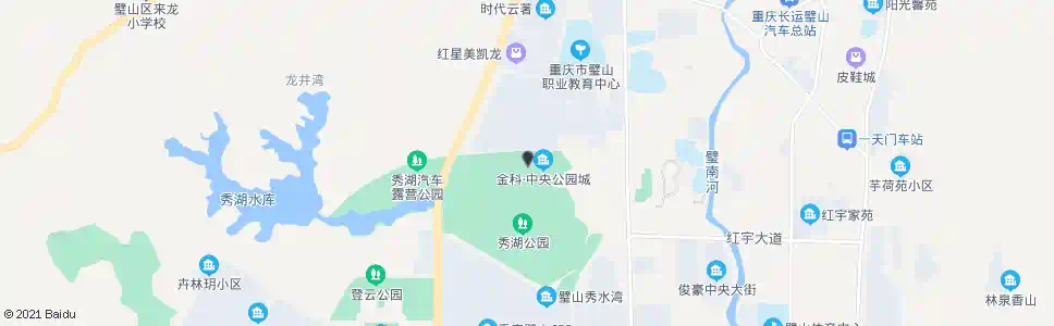 重庆秀湖公园_公交站地图_重庆公交_妙搜公交查询2025