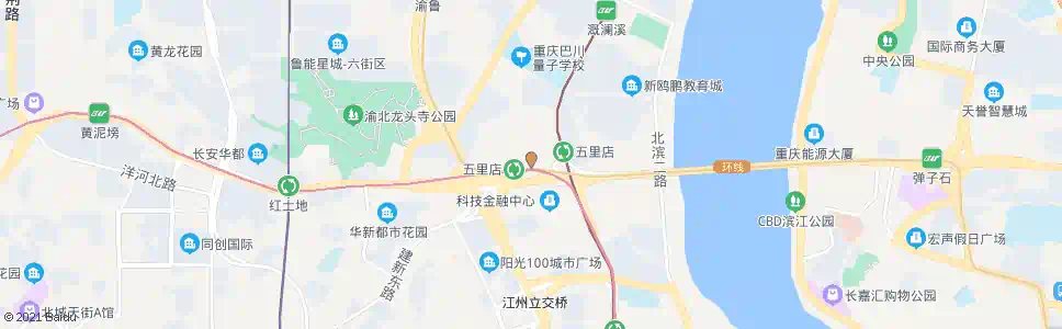 重庆五里店(十字路口)_公交站地图_重庆公交_妙搜公交查询2025
