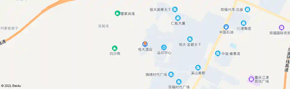 重庆恒大酒店_公交站地图_重庆公交_妙搜公交查询2025