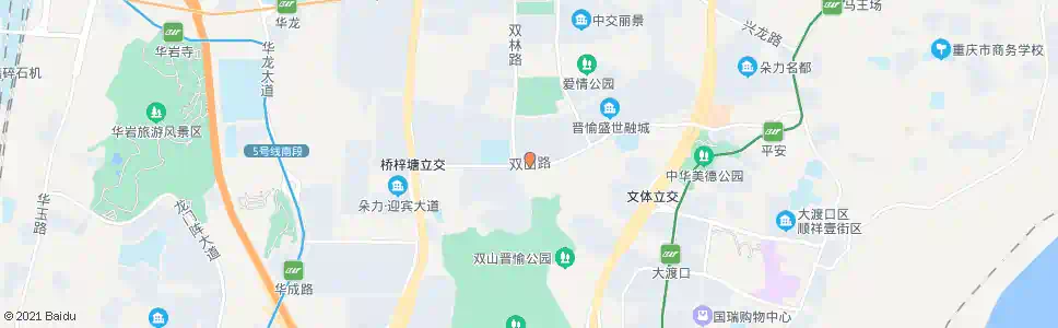 重庆双山路_公交站地图_重庆公交_妙搜公交查询2025