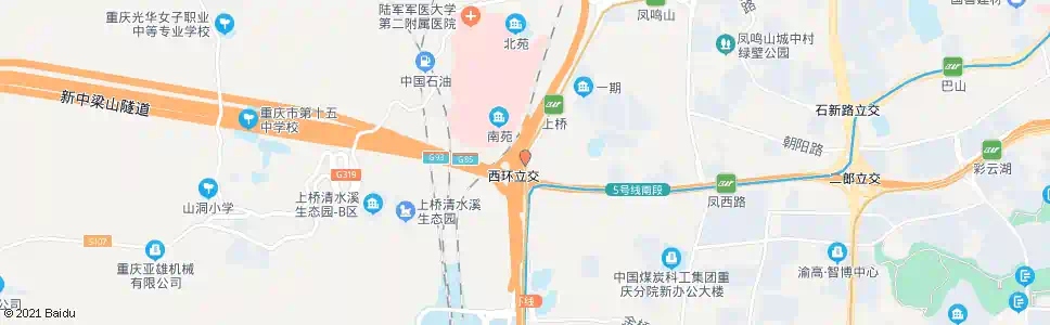 重庆上桥_公交站地图_重庆公交_妙搜公交查询2025