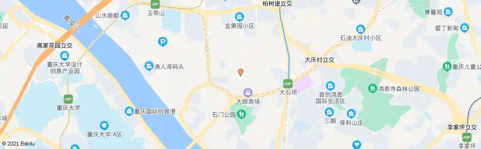 重庆大石坝八村_公交站地图_重庆公交_妙搜公交查询2025