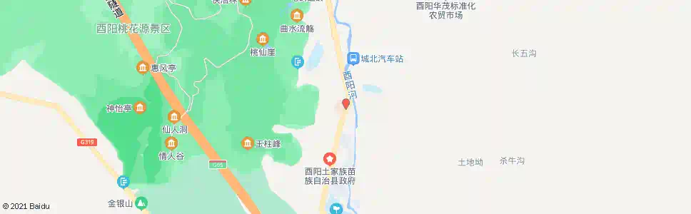 重庆酉阳县人民医院_公交站地图_重庆公交_妙搜公交查询2025