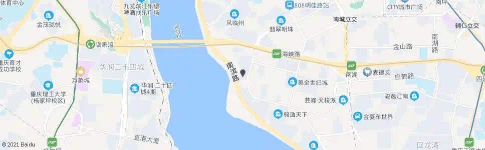 重庆江南世家_公交站地图_重庆公交_妙搜公交查询2025