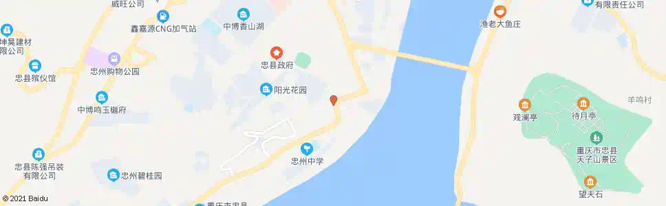 重庆忠县体育馆_公交站地图_重庆公交_妙搜公交查询2025