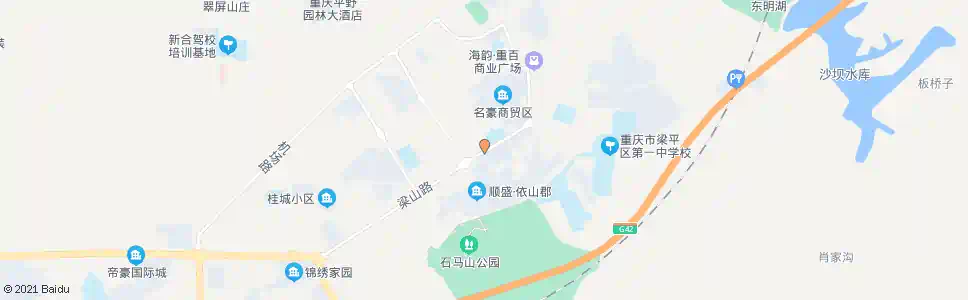 重庆梁山小学_公交站地图_重庆公交_妙搜公交查询2025