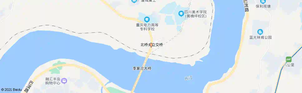 重庆李家沱北桥头_公交站地图_重庆公交_妙搜公交查询2025