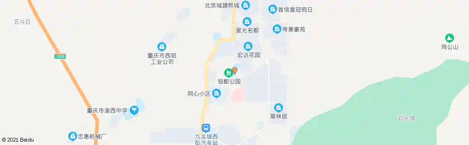 重庆西彭体育场_公交站地图_重庆公交_妙搜公交查询2025