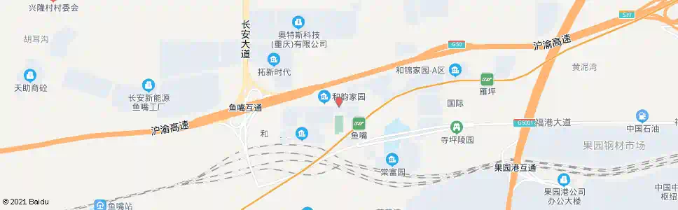 重庆鱼嘴高中江北部_公交站地图_重庆公交_妙搜公交查询2025