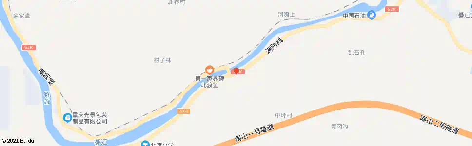 重庆北渡大桥_公交站地图_重庆公交_妙搜公交查询2025