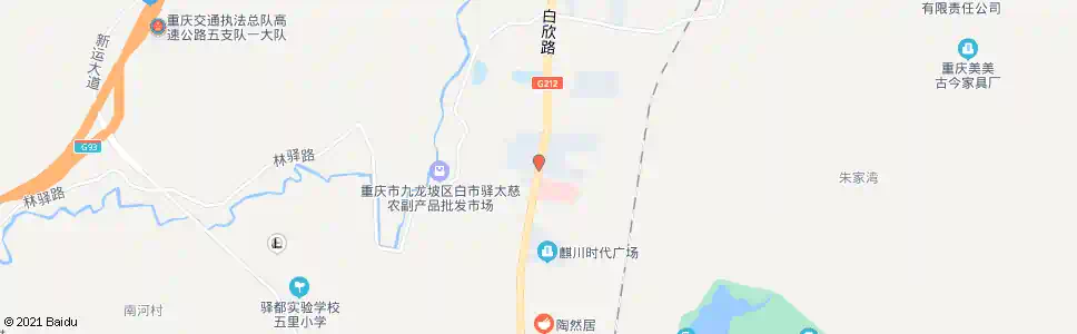 重庆白市驿五院_公交站地图_重庆公交_妙搜公交查询2025