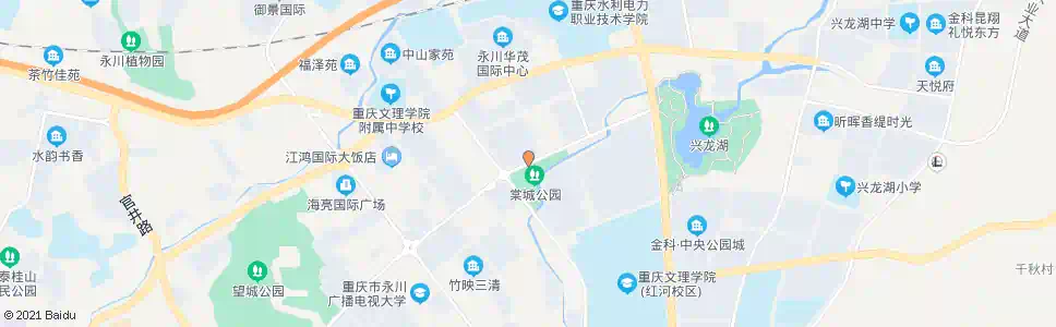 重庆棠城公园_公交站地图_重庆公交_妙搜公交查询2025