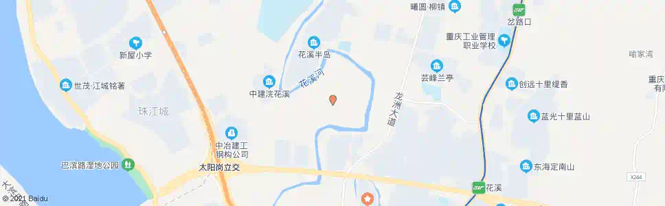 重庆花溪六社_公交站地图_重庆公交_妙搜公交查询2025