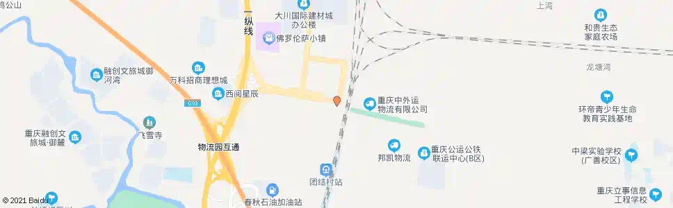 重庆物流园跨线桥_公交站地图_重庆公交_妙搜公交查询2025