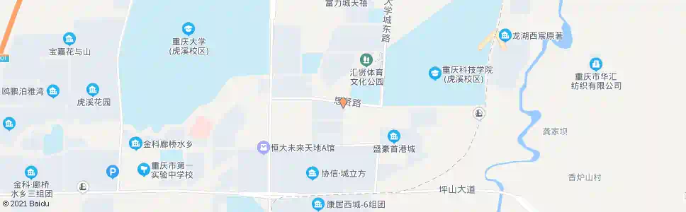 重庆北麓国际城1站_公交站地图_重庆公交_妙搜公交查询2025