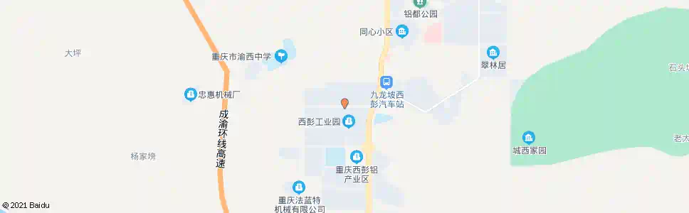 重庆西彭工业园_公交站地图_重庆公交_妙搜公交查询2025
