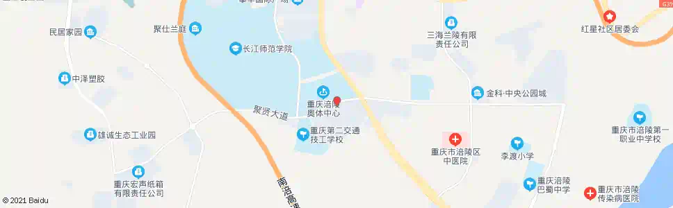重庆奥体中央公园_公交站地图_重庆公交_妙搜公交查询2025