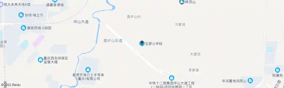 重庆玉屏小学_公交站地图_重庆公交_妙搜公交查询2025