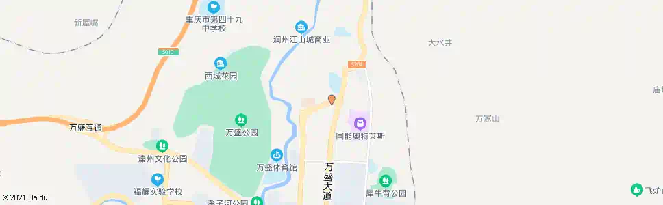 重庆万盛大道_公交站地图_重庆公交_妙搜公交查询2025