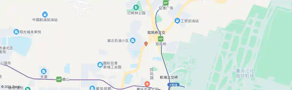 重庆渝北汉渝路_公交站地图_重庆公交_妙搜公交查询2025