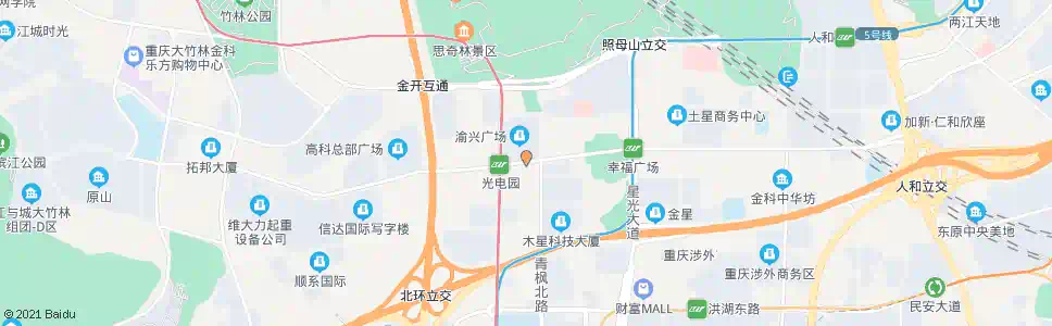 重庆软件园渝兴广场_公交站地图_重庆公交_妙搜公交查询2025