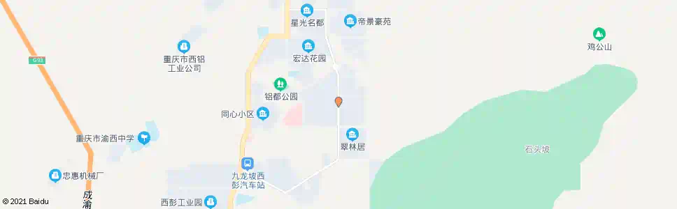 重庆七星城上城_公交站地图_重庆公交_妙搜公交查询2025