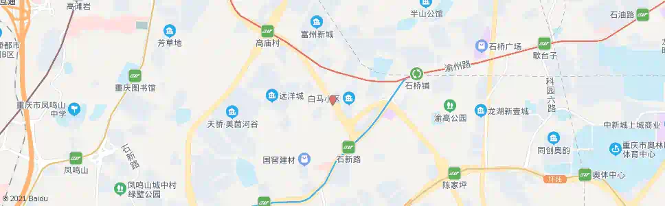 重庆白马凼_公交站地图_重庆公交_妙搜公交查询2025