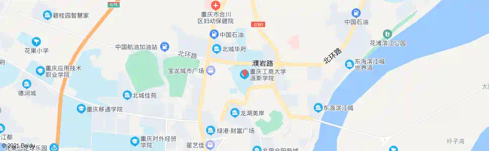 重庆工商大学派斯学院_公交站地图_重庆公交_妙搜公交查询2025