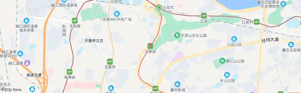 重庆马家岩站_公交站地图_重庆公交_妙搜公交查询2025