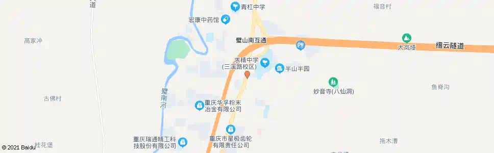 重庆青山北路_公交站地图_重庆公交_妙搜公交查询2025