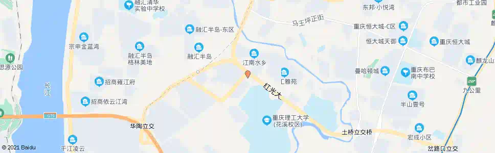 重庆红光一城书香_公交站地图_重庆公交_妙搜公交查询2025