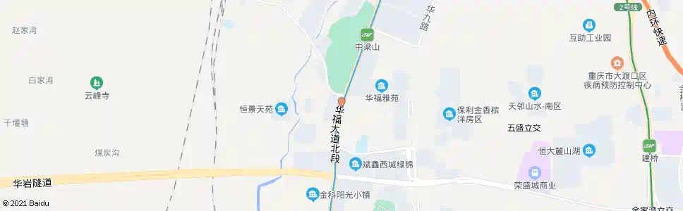 重庆华福大道一站_公交站地图_重庆公交_妙搜公交查询2025
