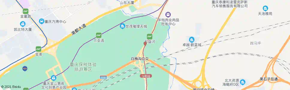 重庆何白路_公交站地图_重庆公交_妙搜公交查询2025