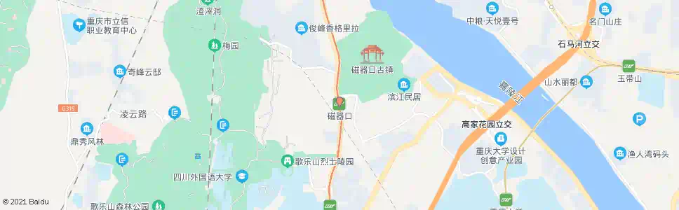 重庆磁器口站_公交站地图_重庆公交_妙搜公交查询2025