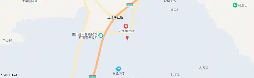 重庆先锋平安街_公交站地图_重庆公交_妙搜公交查询2025