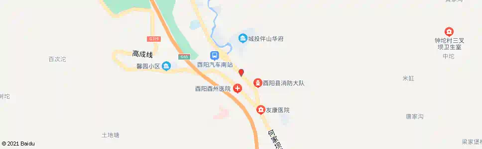 重庆酉阳电力大厦_公交站地图_重庆公交_妙搜公交查询2025