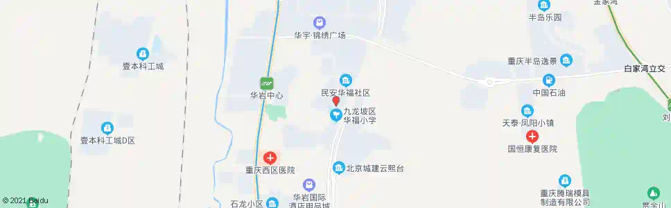 重庆民安华福3站_公交站地图_重庆公交_妙搜公交查询2025