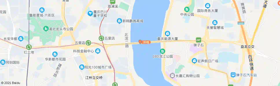 重庆朝天门大桥南(临时站)_公交站地图_重庆公交_妙搜公交查询2025